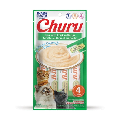 CHURU Tuna with Chicken Recipe INABA مكافأت الكريمة