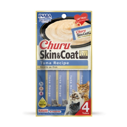CHURU SKIN & COAT Tuna Recipe INABA مكافأت الكريمة