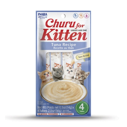 CHURU FOR KITTEN Tuna Recipe INABA مكافأت الكريمة