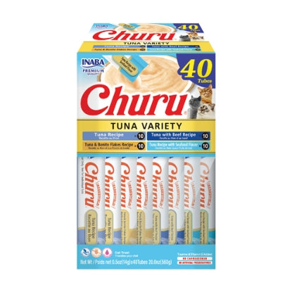 CHURU 40 ct Tuna Variety Box INABA مكافأت الكريمة