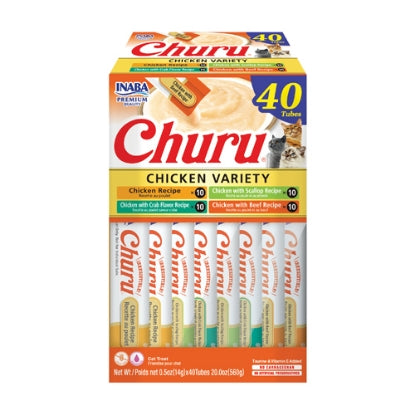 CHURU 40 ct Chicken Variety Box  مكافأت الكريمة