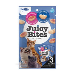 JUICY BITES Chicken and Tuna Flavors INABA قطع مكافأت