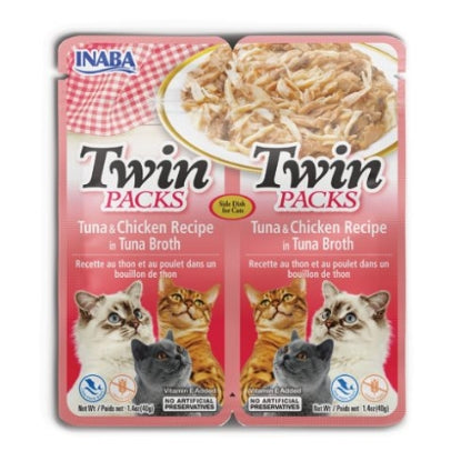 TWIN PACKS Tuna & Chicken Recipe in Tuna Broth INABA