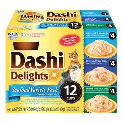 DASHI DELIGHTS 12 ct Seafood Variety Pack INABA