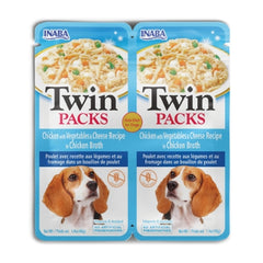 TWIN PACKS Chicken with Vegetables & Cheese Recipe in Chicken Broth INABA