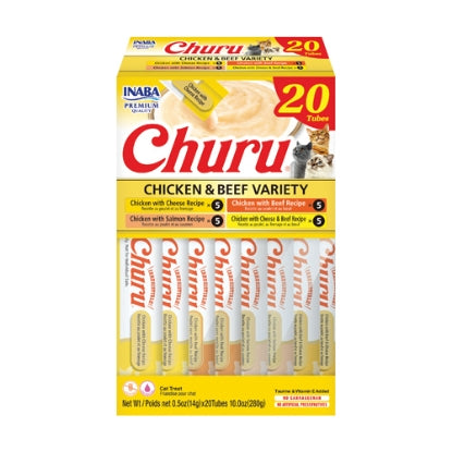 CHURU 20 ct Chicken & Beef Variety Box INABA