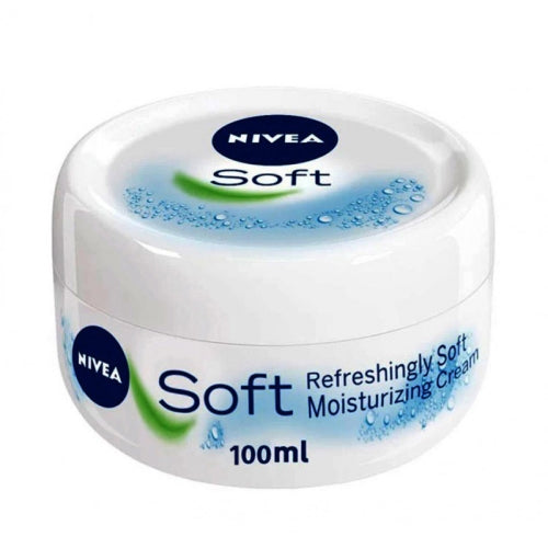 nivea soft 100mm كريم وجه ويدين