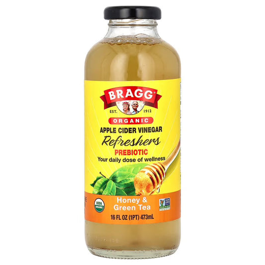 Bragg Organic Apple Cider Vinegar Refreshers Honey and Green Tea