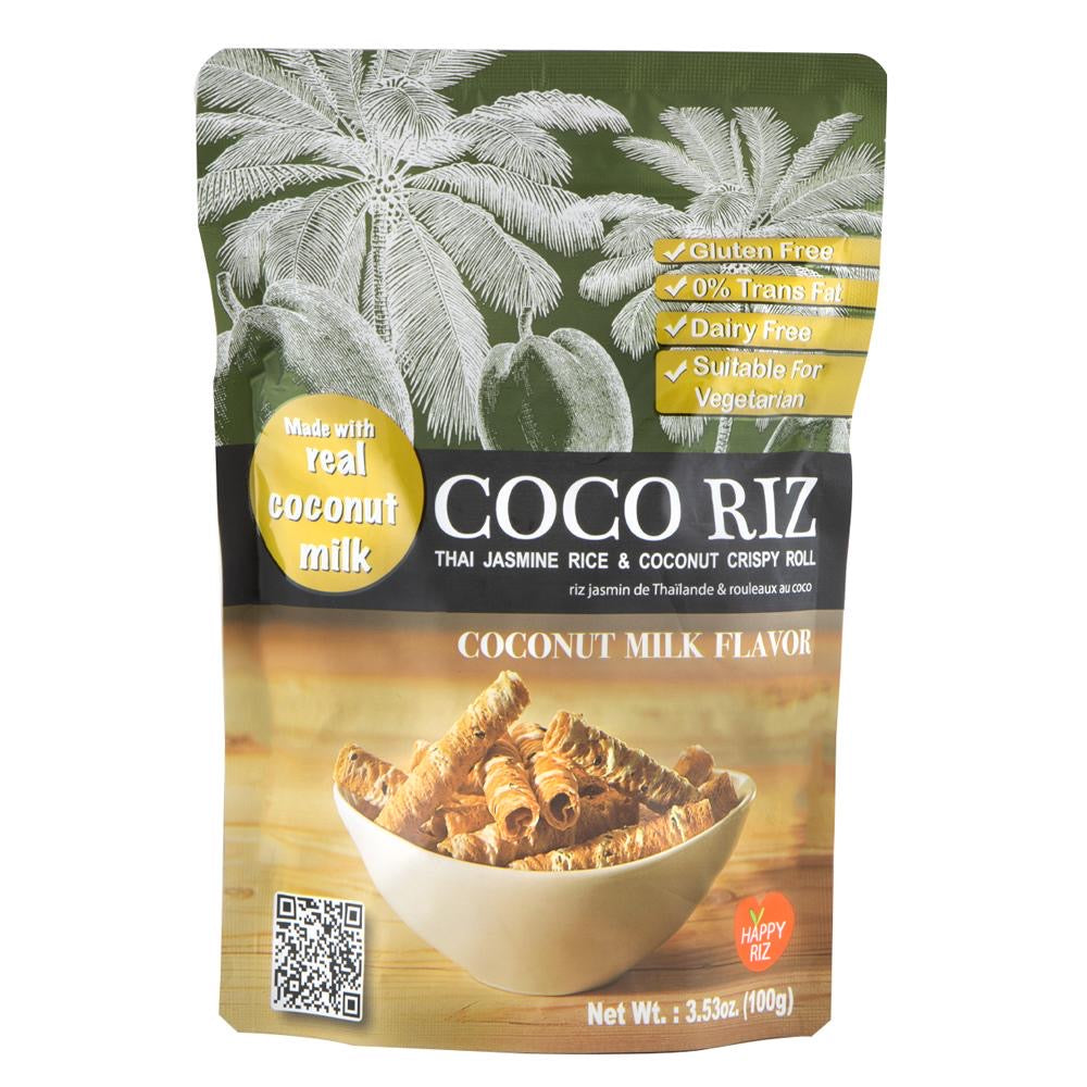 RIZ Coconut Crispy Roll Milk Flavor 100g