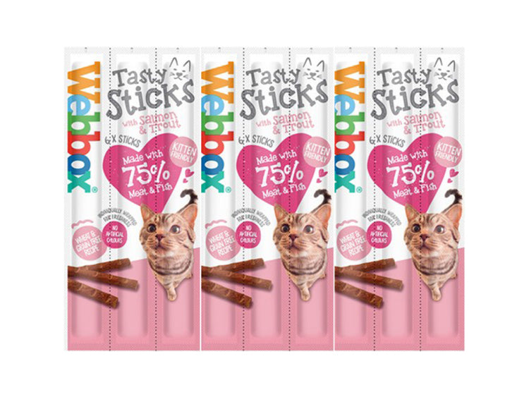Webbox Tasty Sticks with Salmon & Trout 6 sticks