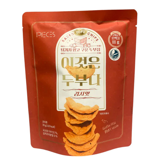 PIECES Baked Tofu Chips - Kimchi, 30g